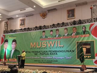 PPP se Papua Raya Gelar Muswil, Gubernur Papua: Muswil Sebagai Ruang Produktif