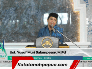 Yusuf Muri Salampessy (Ustadz Salto) Sampaikan Khutbah Iduladha 1447 H di Masjid Raya Al-Akbar Papua Barat Daya