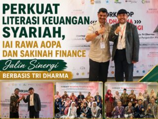 Penguatan Literasi Keuangan Syariah berbasis Tri Dharma, IAI Rawa Aopa Bergandengan Bersama 42 Perguruan Tinggi