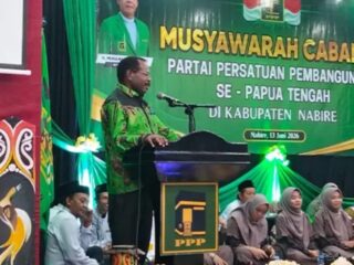 Sebut PPP ‘Partai Jalan Tol’, Bupati Nabire Mesak Magai Bakar Semangat Kader di Muscab Papua Tengah!